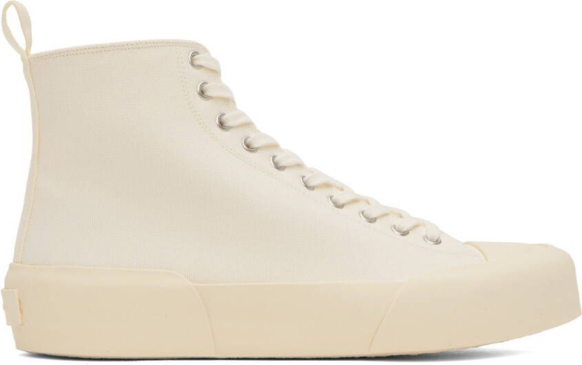 Jil Sander White High-Top Sneakers - Picture 5