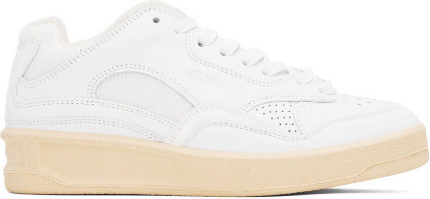 Jil Sander White Low-Top Sneakers - Picture 5