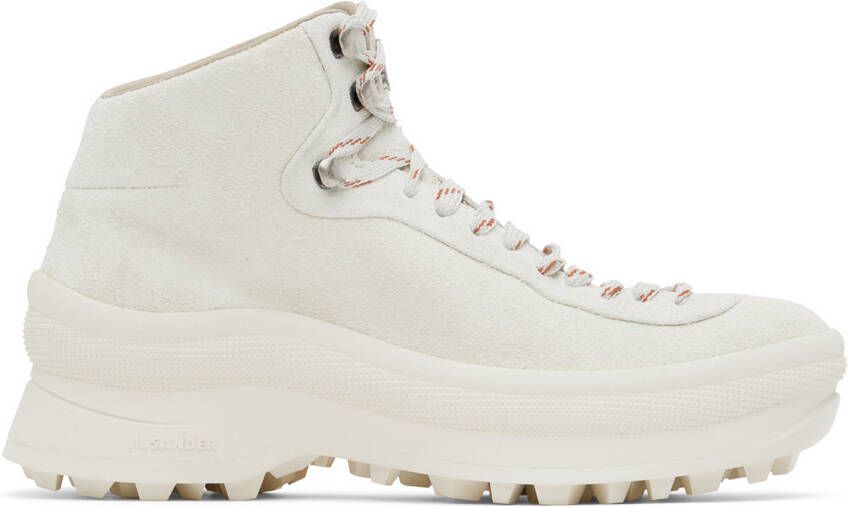 Jil Sander White Trail Boots - Picture 4