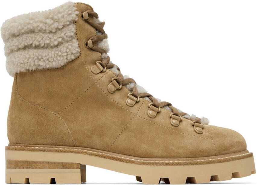 Jimmy Choo Beige Eshe Boots