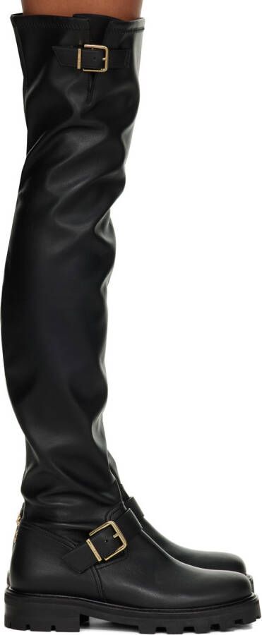 Jimmy Choo Black Biker II Tall Boots - Picture 5