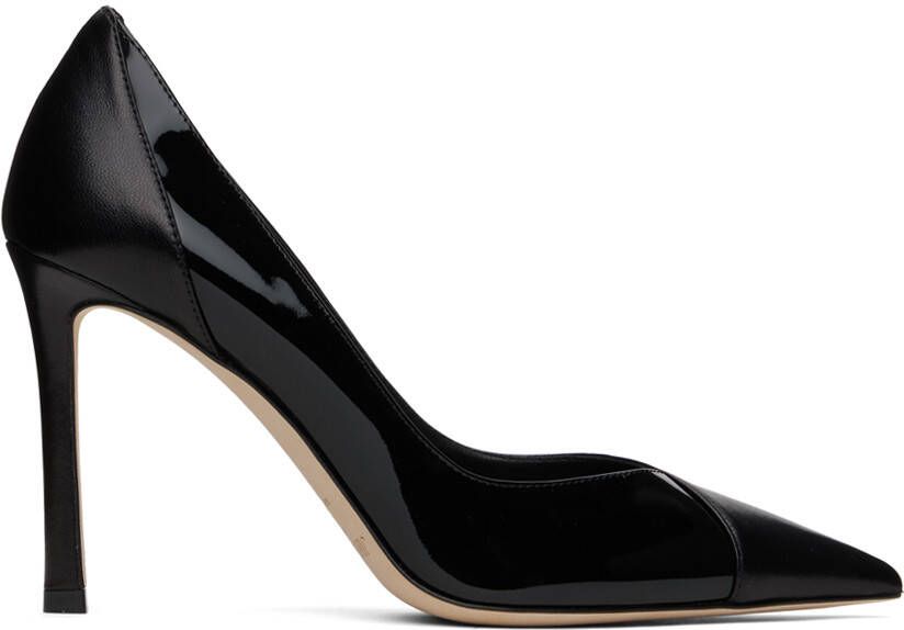 Jimmy Choo Black Cass 95 Heels - Picture 5