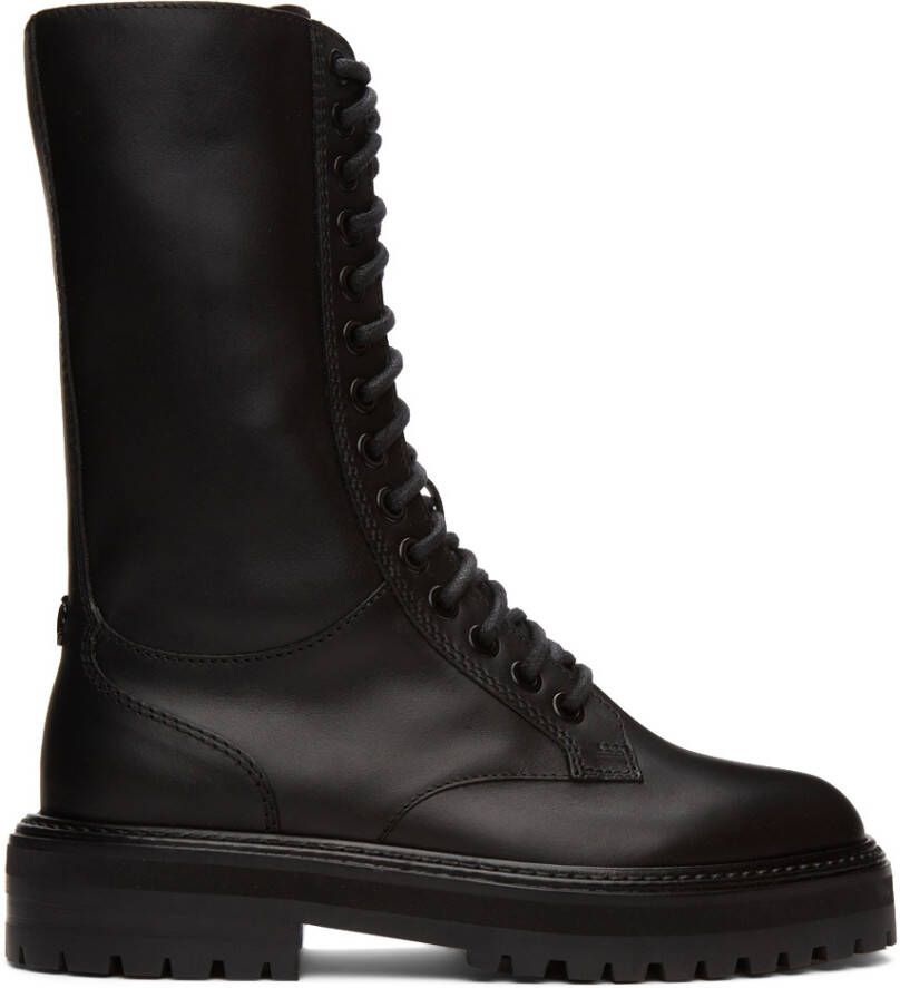 Jimmy Choo Black Cora Flat Tall Boots - Picture 2