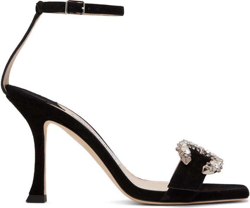 Jimmy Choo Black Marsai 90 Heeled Sandals - Picture 5