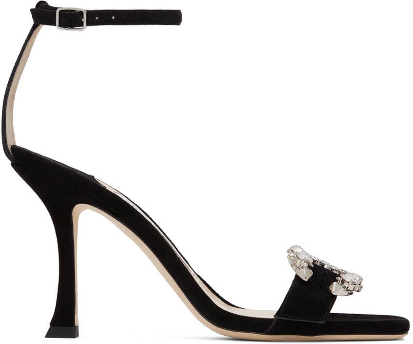 Jimmy Choo Black Marsai 90 Sandals - Picture 5