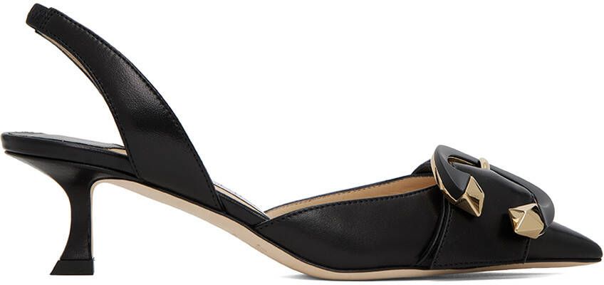 Jimmy Choo Black Moni 50 Heels - Picture 5