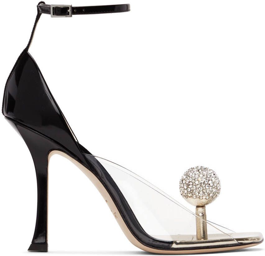 Jimmy Choo Black Mugler Edition Plexi Heeled Sandals - Picture 5