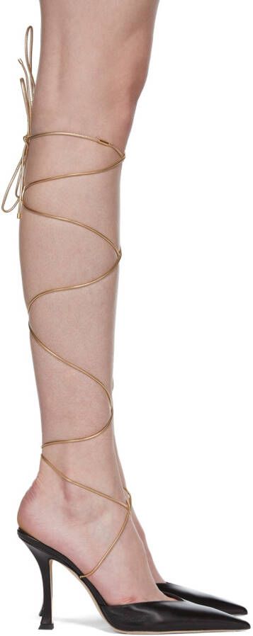 Jimmy Choo Black Mugler Edition Pump Heels - Picture 5