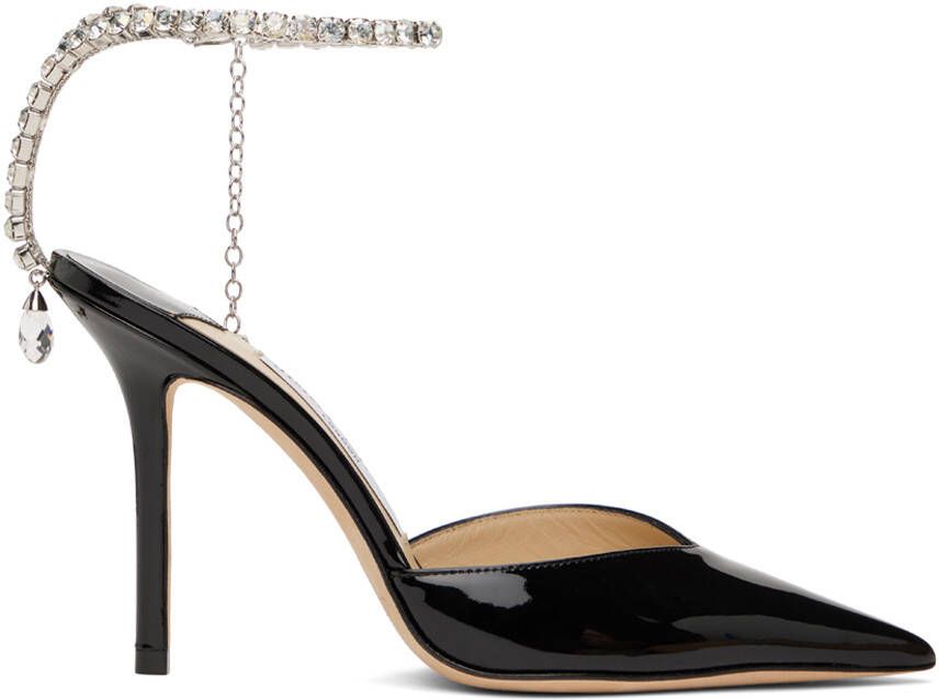 Jimmy Choo Black Saeda 100 Heels - Picture 5