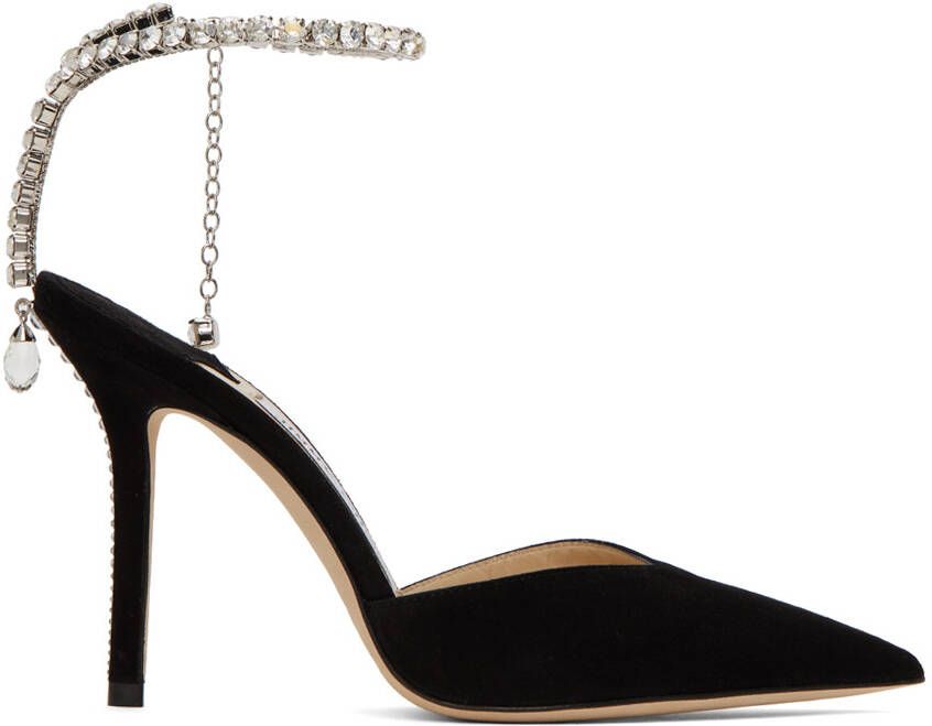 Jimmy Choo Black Saeda 100 Heels - Picture 5