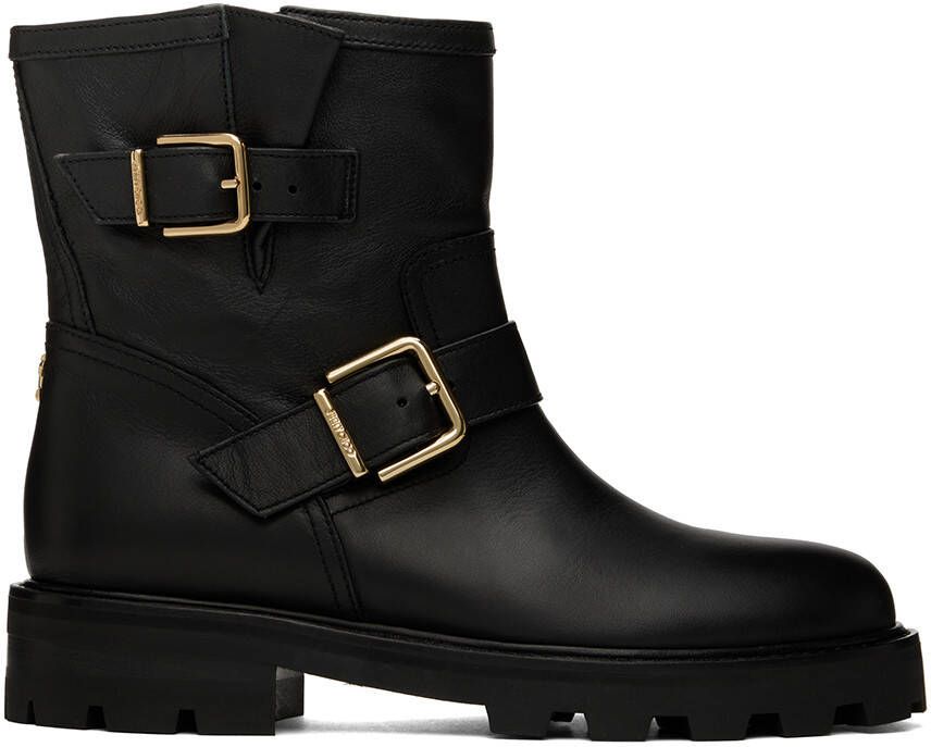 Jimmy Choo Black Youth II Boots - Picture 5