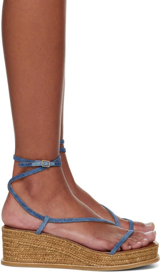 Jimmy Choo Blue Drive 60 Espadrilles - Picture 5