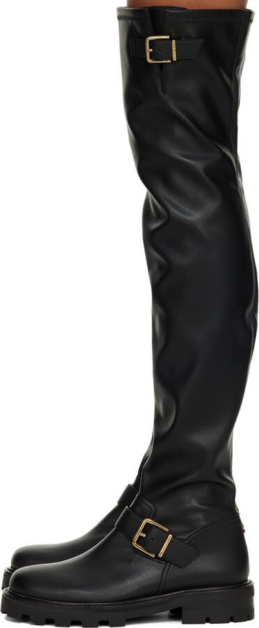 Jimmy Choo Black Biker II Tall Boots - Picture 3