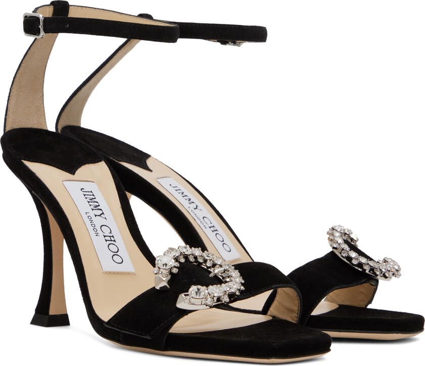 Jimmy Choo Black Marsai 90 Sandals - Picture 2