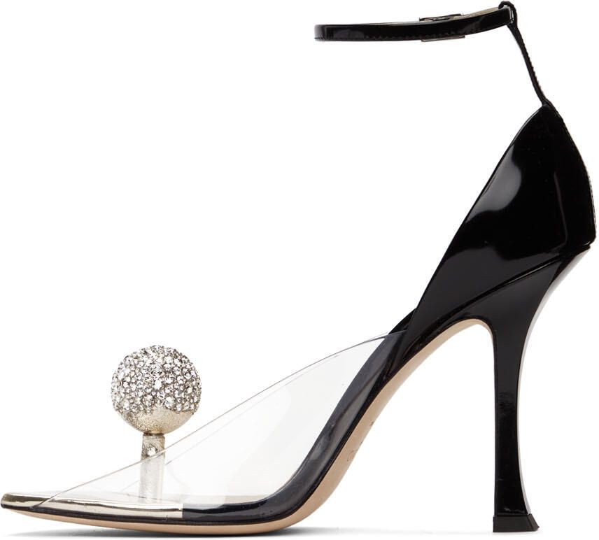 Jimmy Choo Black Mugler Edition Plexi Heeled Sandals - Picture 3