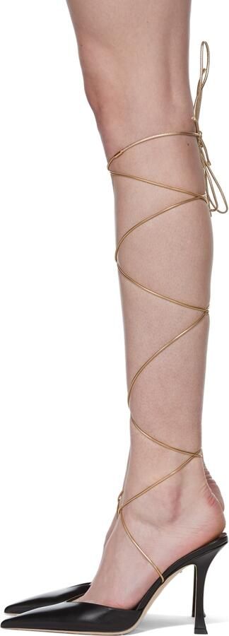 Jimmy Choo Black Mugler Edition Pump Heels - Picture 3