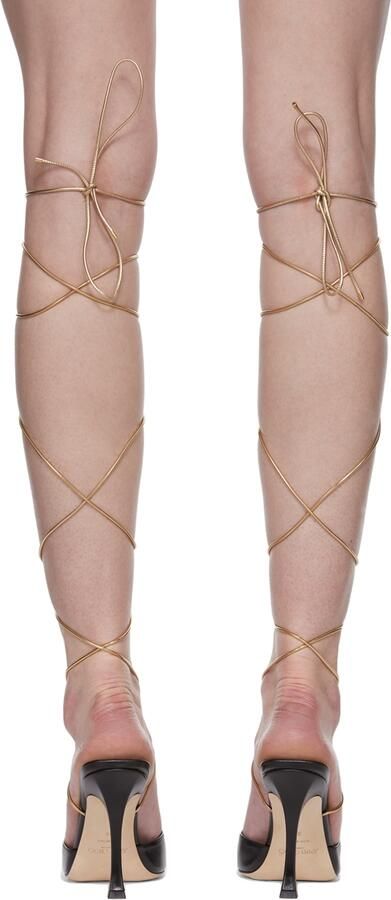 Jimmy Choo Black Mugler Edition Pump Heels