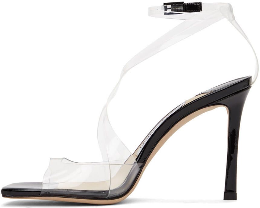 Jimmy Choo Black PVC Azia 95 Heels - Picture 3