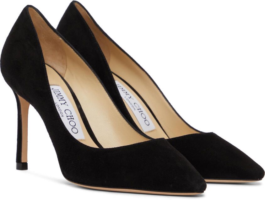 Jimmy Choo Black Romy 85 Heels - Picture 2