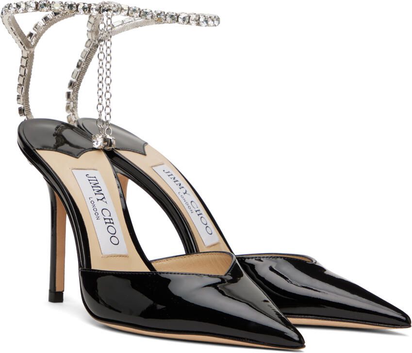 Jimmy Choo Black Saeda 100 Heels - Picture 2