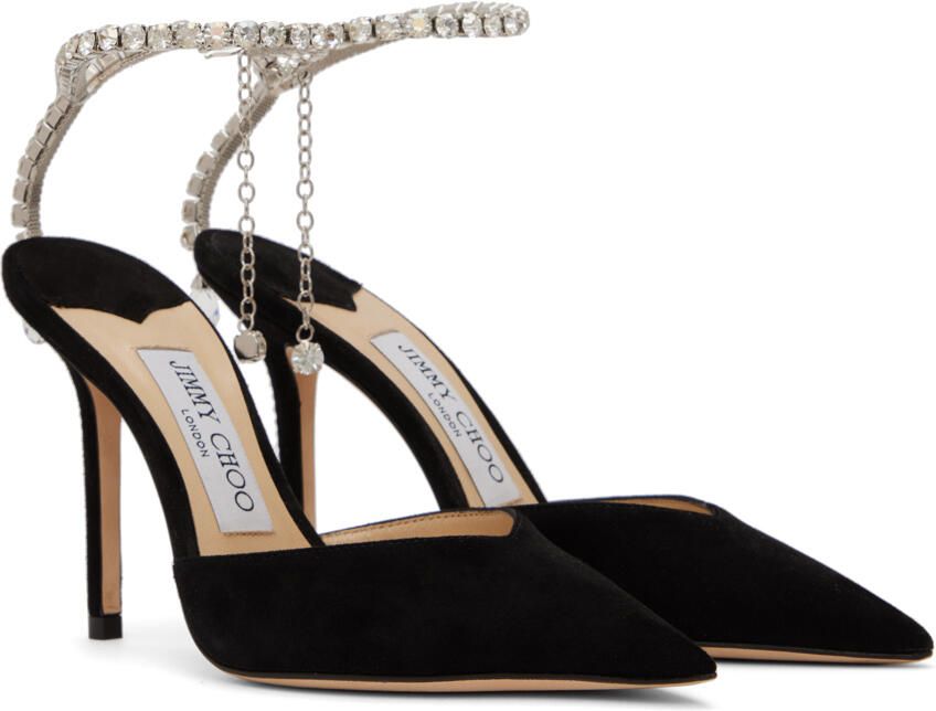 Jimmy Choo Black Saeda 100 Heels - Picture 2
