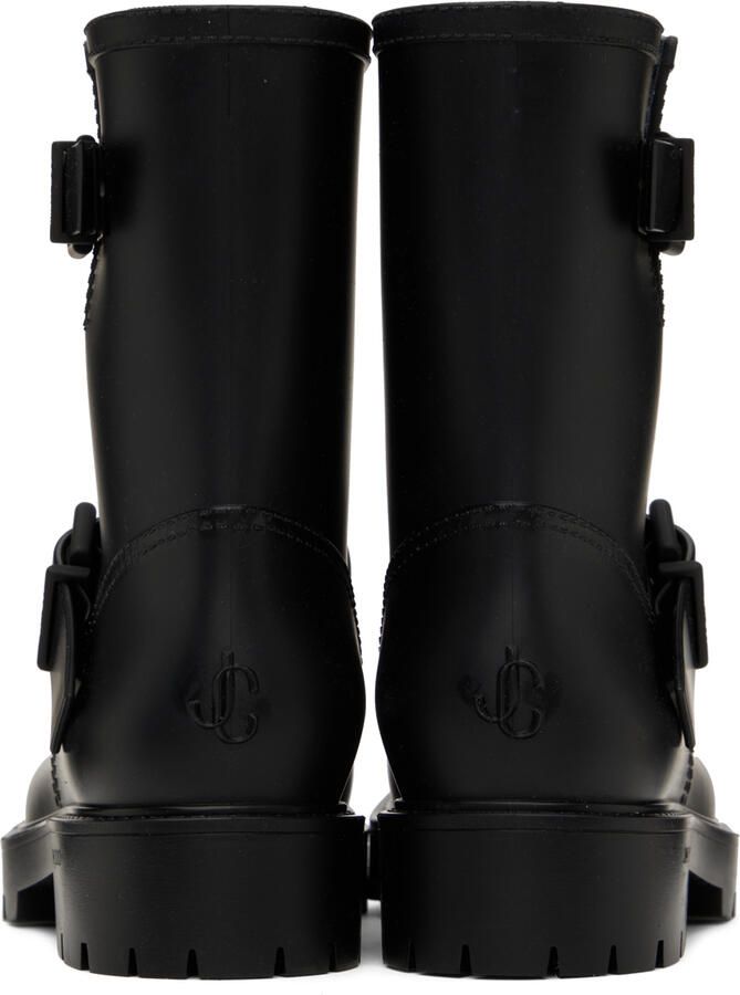 Jimmy Choo Black Yael Flat Boots - Picture 5