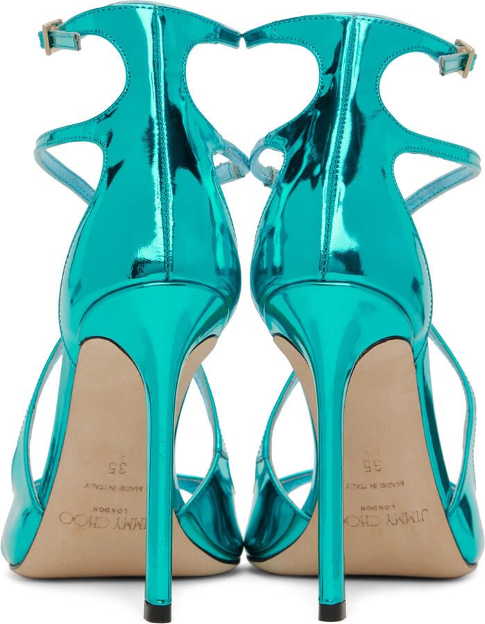 Jimmy Choo Blue Azia 110 Heeled Sandals - Picture 5