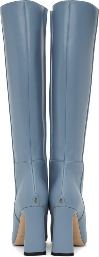 Jimmy Choo Blue Kinsey Boots - Picture 3