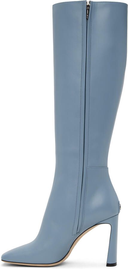 Jimmy Choo Blue Kinsey Boots - Picture 2