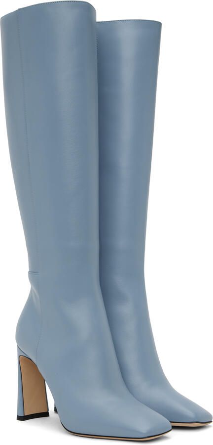Jimmy Choo Blue Kinsey Boots