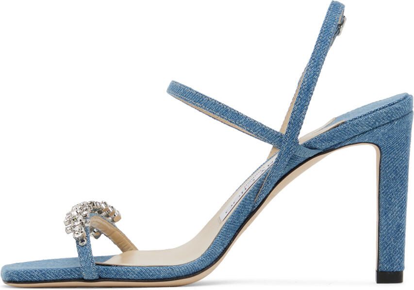 Jimmy Choo Blue Meira 85 Heeled Sandals - Picture 2
