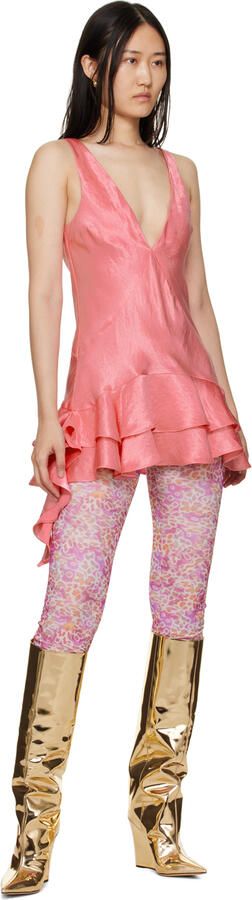 Jimmy Choo Blake metallic 110mm wedge boots Gold - Picture 6