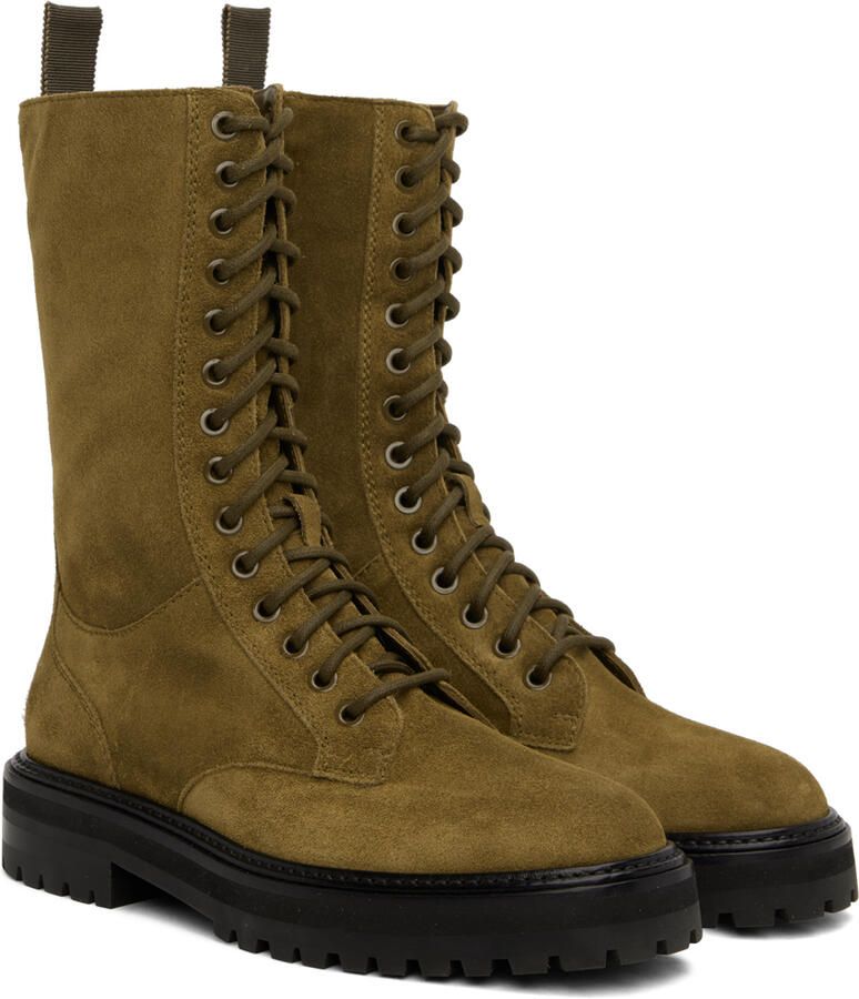 Jimmy Choo Green Cora Mid-Calf Boots - Picture 2