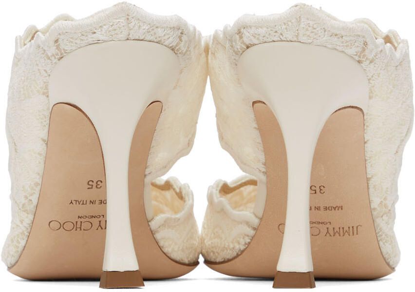 Jimmy Choo Off-White Avri 90 Heels