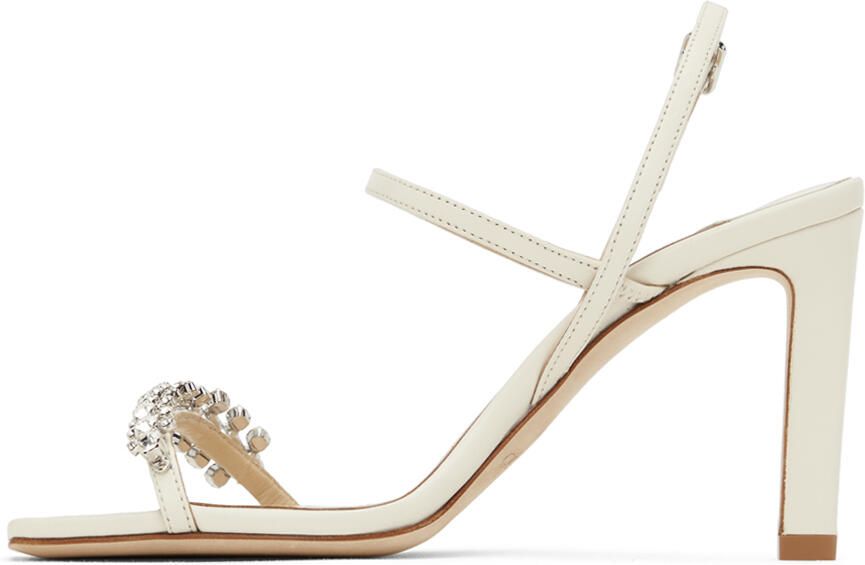 Jimmy Choo Off-White Meira 85 Heeled Sandals - Picture 2