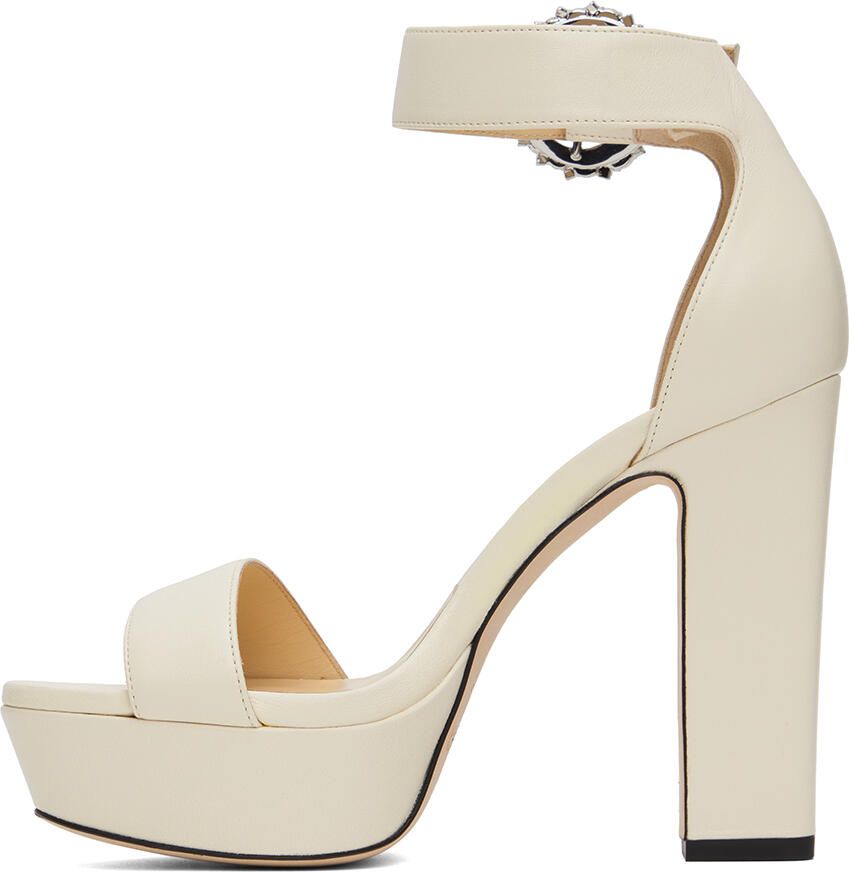 Jimmy Choo Off-White Mionne 120 Sandals - Picture 2