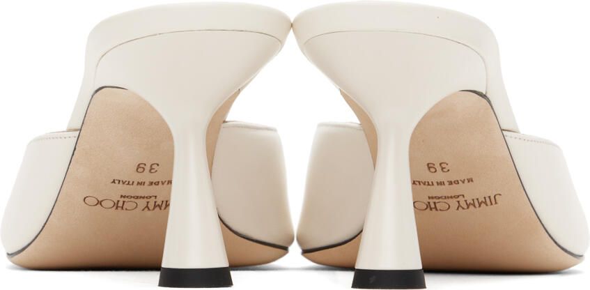 Jimmy Choo Off-White Zania 65 Heeled Sandals
