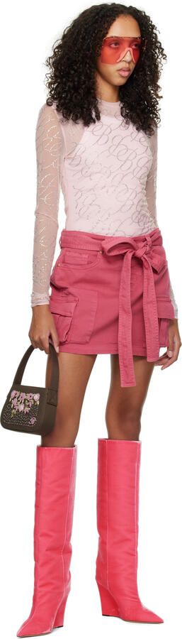 Jimmy Choo Pink Blake 110 Tall Boots - Picture 4