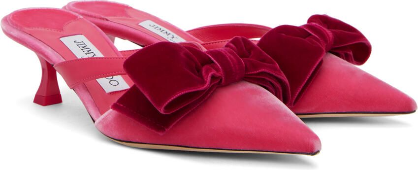 Jimmy Choo Pink Flaca 50 Mules