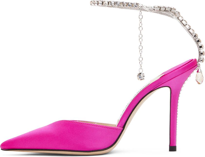 Jimmy Choo Pink Saeda 100 Heels - Picture 3