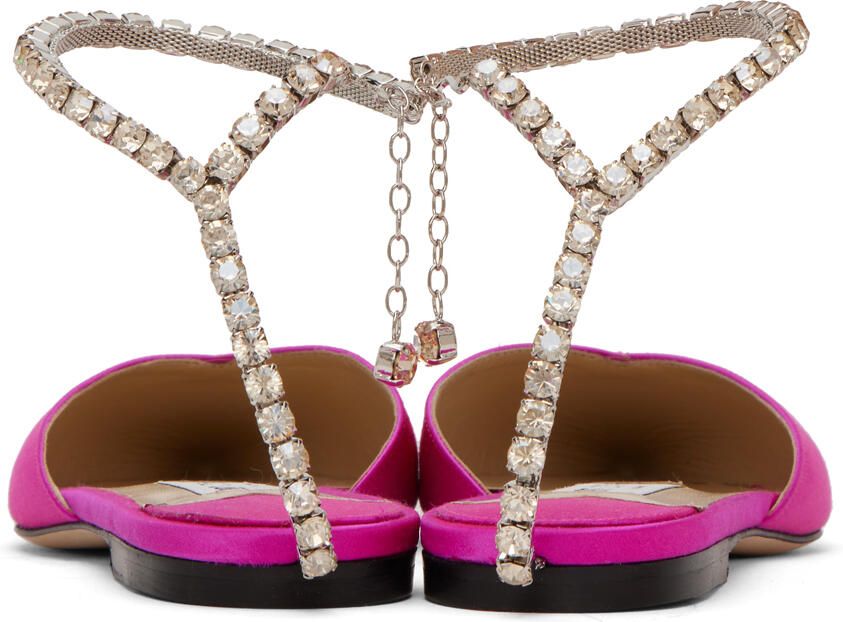 Jimmy Choo Saeda crystal-embellished pumps Pink