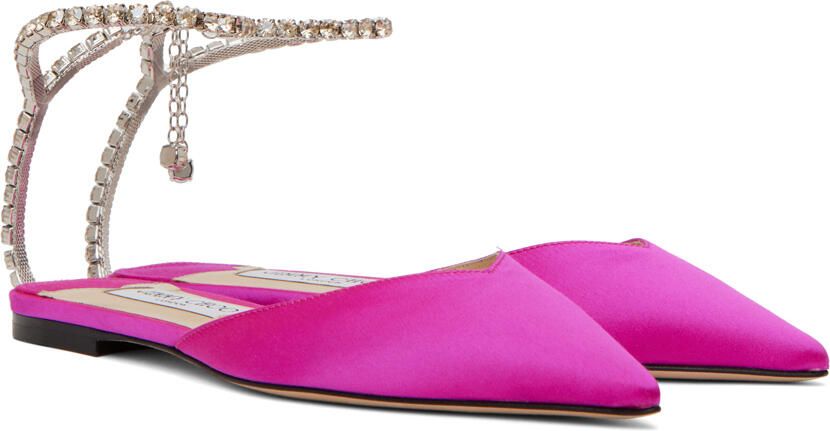 Jimmy Choo Saeda crystal-embellished pumps Pink - Picture 2