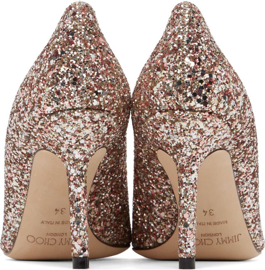 Jimmy Choo Red & Silver Love 85 Heels