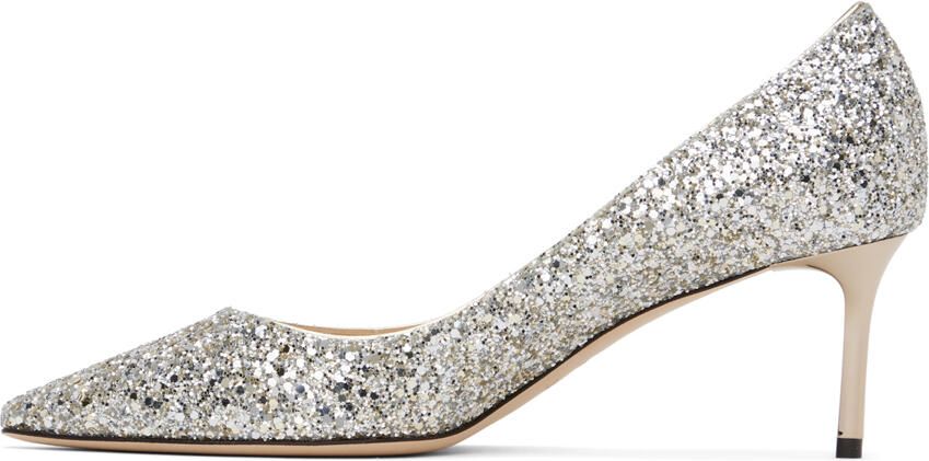 Jimmy Choo Silver Romy 60 Heels - Picture 3