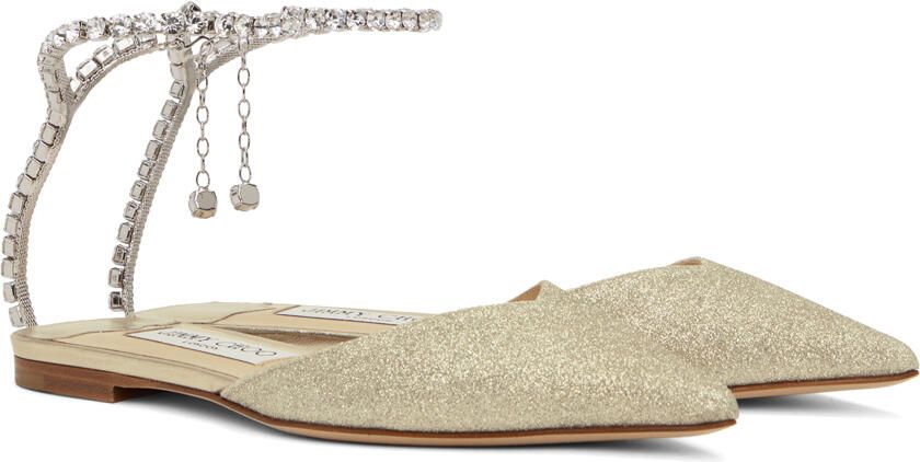 Jimmy Choo Silver Saeda Mules - Picture 2