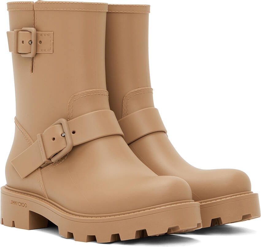 Jimmy Choo Tan Yael Flat Boots