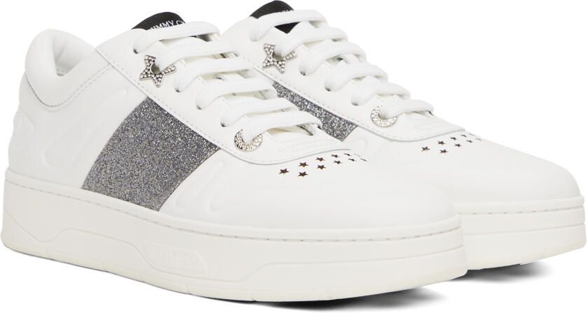 Jimmy Choo White Hawaii Sneakers - Picture 2