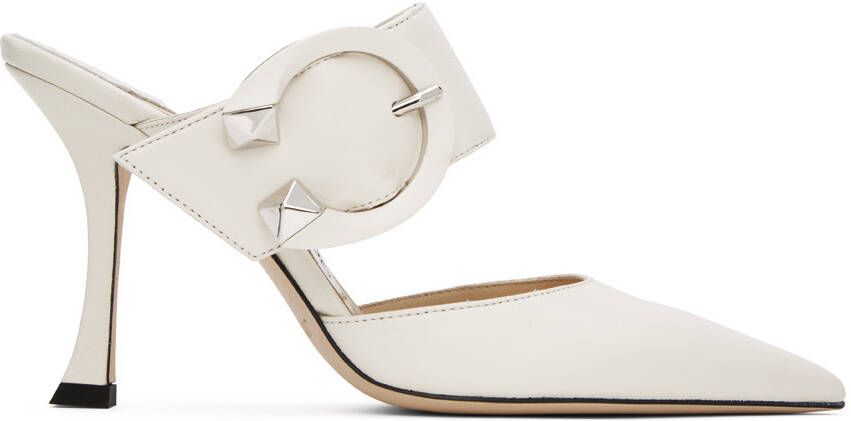 Jimmy Choo Magie pointed-toe mules White - Picture 5