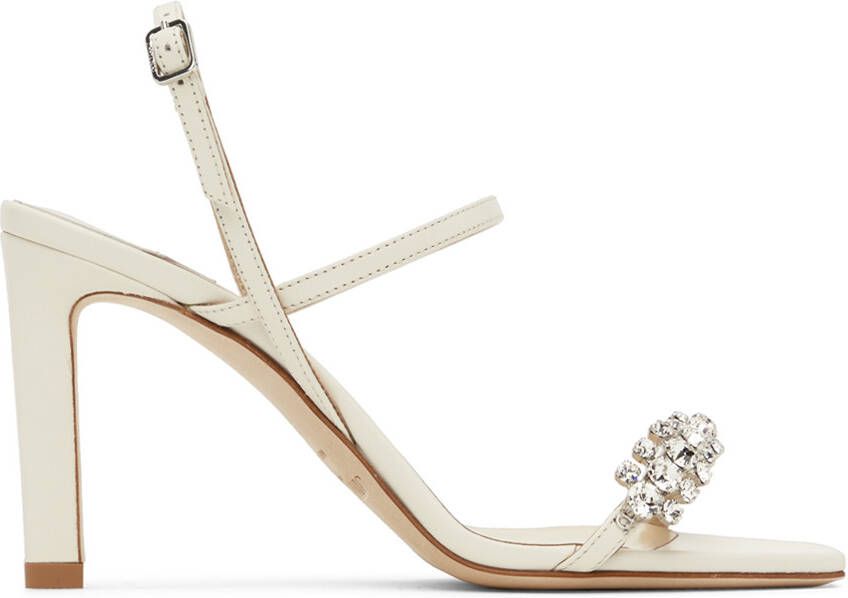 Jimmy Choo Off-White Meira 85 Heeled Sandals - Picture 5