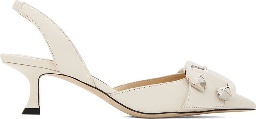 Jimmy Choo Moni 50 sling-back sandals Neutrals